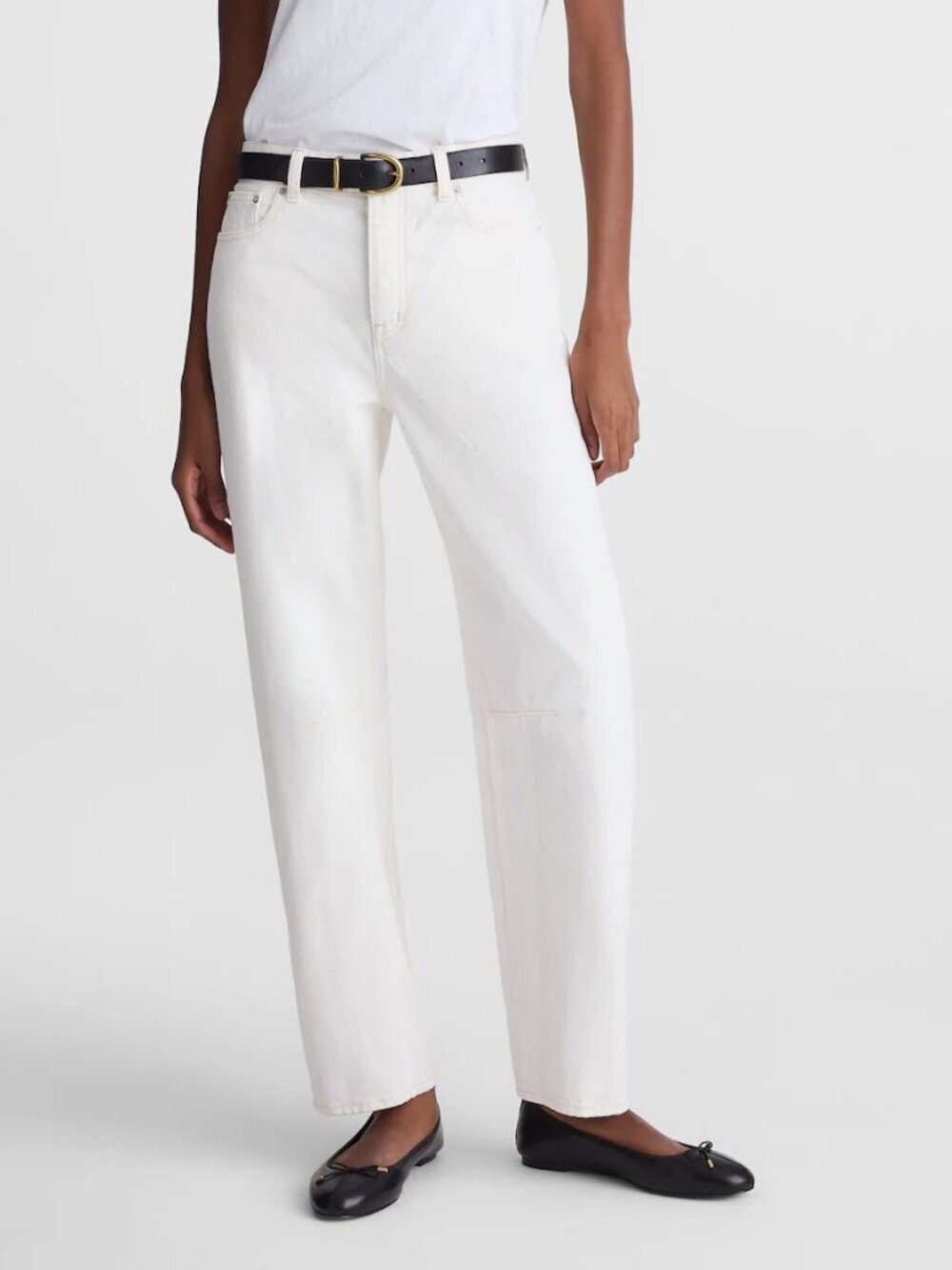 Madewell Tall Darted Barrel Leg Jeans Button Fly Vintage Canvas Size 32T NWT